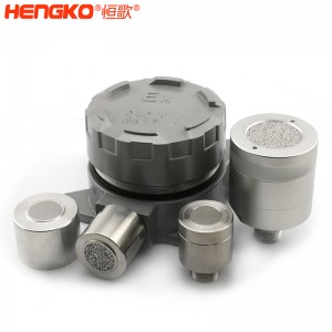 廠家生產(chǎn)不銹鋼氣體檢測器探頭保護(hù)罩耐腐蝕防爆適用于乙炔氣體探測器