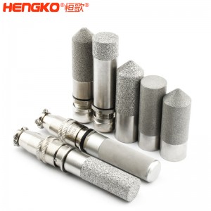 工廠不銹鋼溫濕度傳感器探頭外殼_溫濕度通氣孔帶電纜密封套一體成型無縫對(duì)接